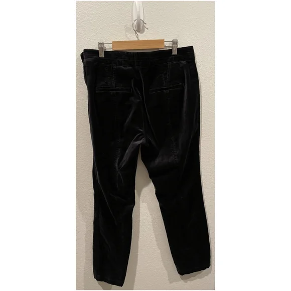 BY ANTHROPOLOGIE Black Velvet Slim Trousers - Picture 6 of 6